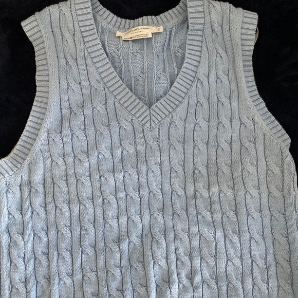 Light Blue Contemporaine Sweater Vest - Picture 1 of 3